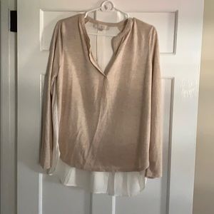 Loft high-low blouse